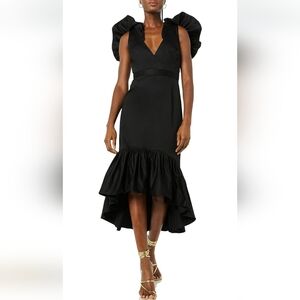 Making The Cut Ruffle Sleeve Dress, 2X, Black, NWT